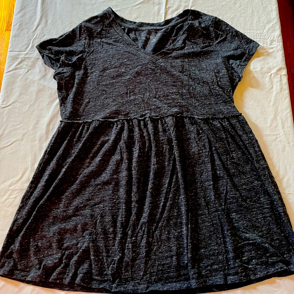 Charcoal grey maternity tee